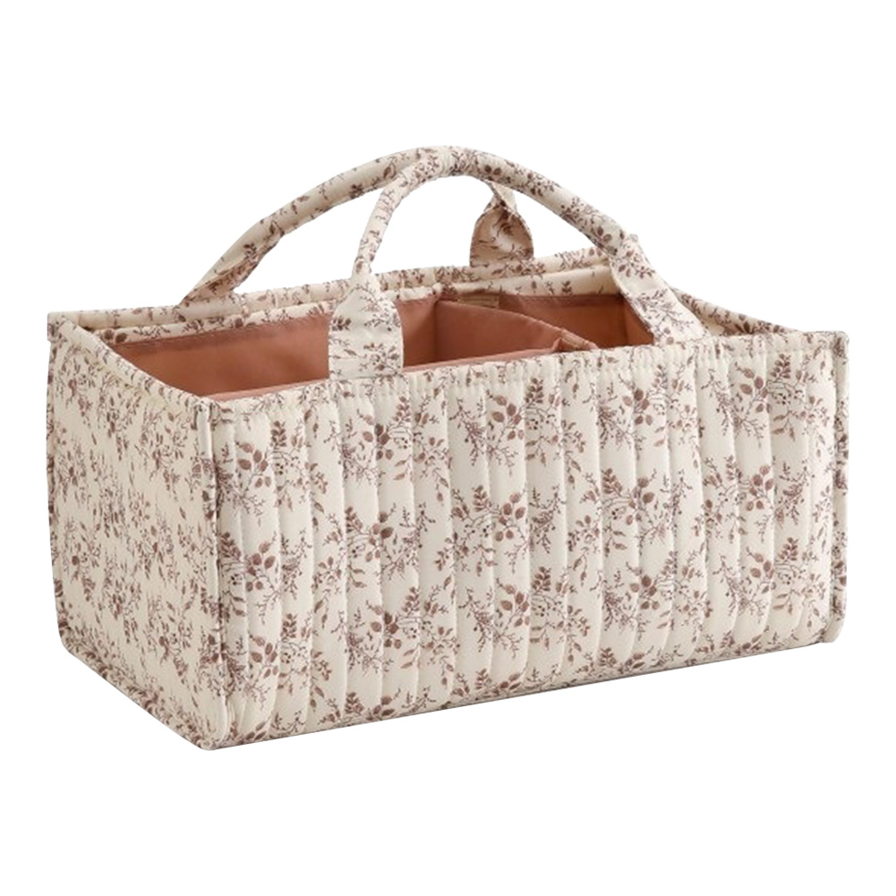 Floral Diaper Caddy Organizer  - Baby Nursery Must Haves ulasan dan harga