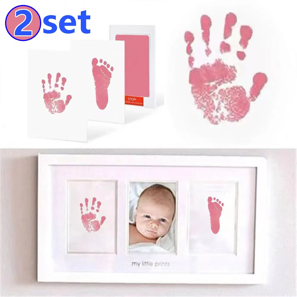 2 Set Newborn Baby DIY Hand An - Footprint Ink Kit ulasan dan harga