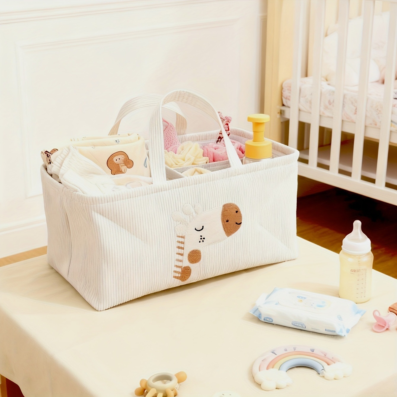 Cute Lion Diaper Caddy Foldabl - Baby Nursery Organization Ideas ulasan dan harga