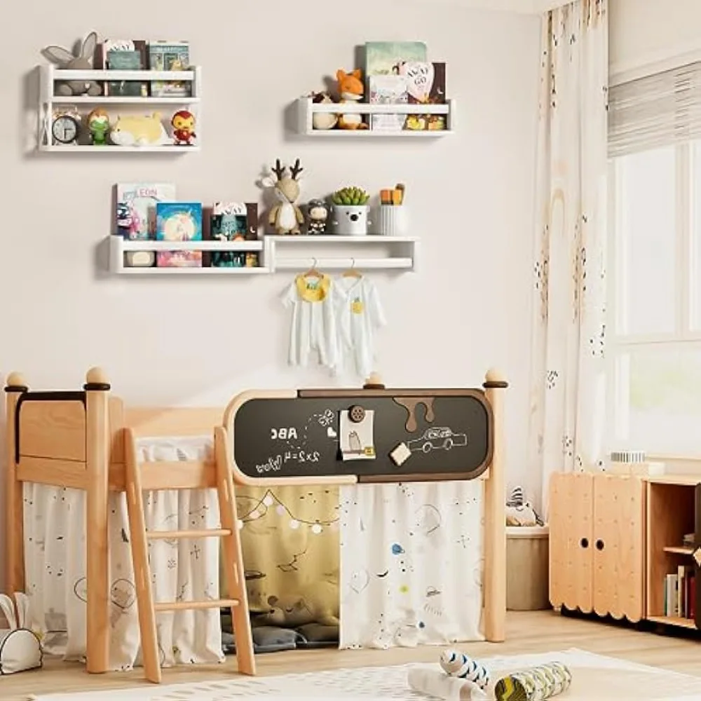 QimCoor Nursery Book Shelves S - Baby Nursery Floating Shelves ulasan dan harga
