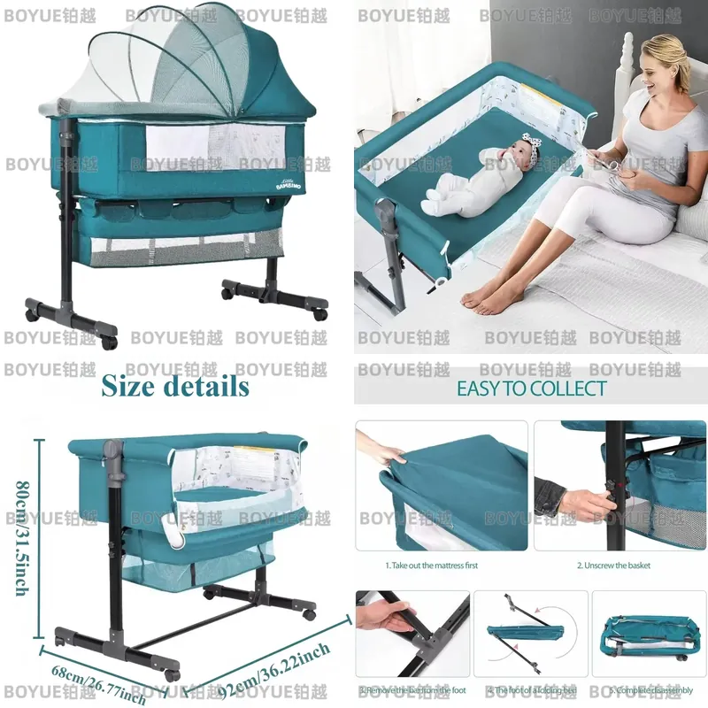 3 in 1 Baby Bassine Crib with  - Bassinet Bedside Sleeper ulasan dan harga