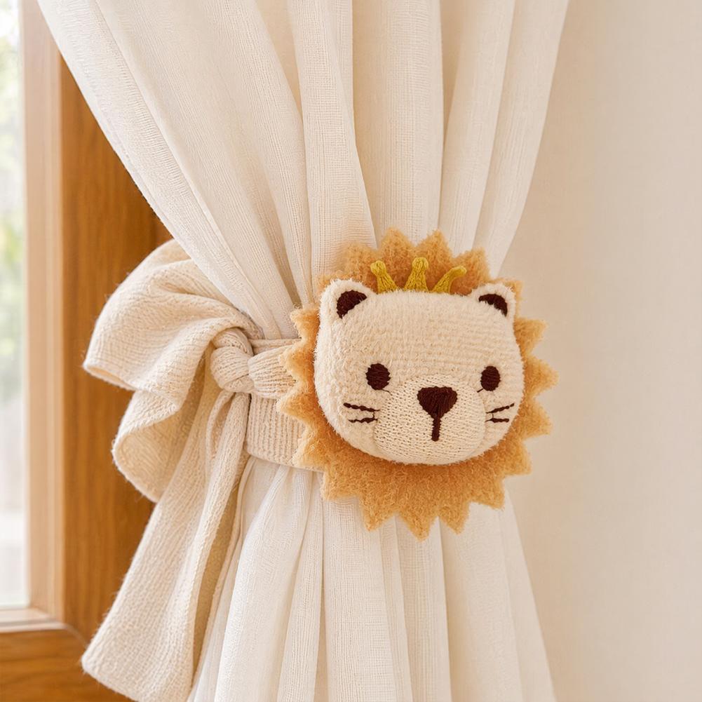 Plush Curtain Holder Lion Curt - Baby Nursery Fabric ulasan dan harga