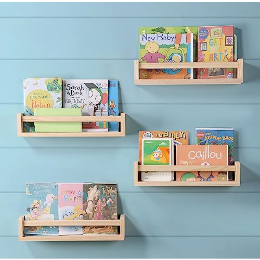 Nursery Room Shelves Set of 4, - Baby Nursery Books ulasan dan harga