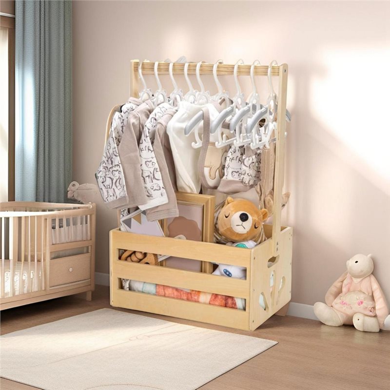 Wooden Baby Shower Gift Basket - Baby Nursery Basket ulasan dan harga