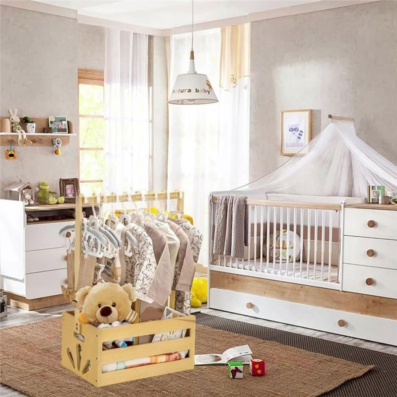 Wooden Baby Shower Gift Basket - Baby Nursery Basket ulasan dan harga