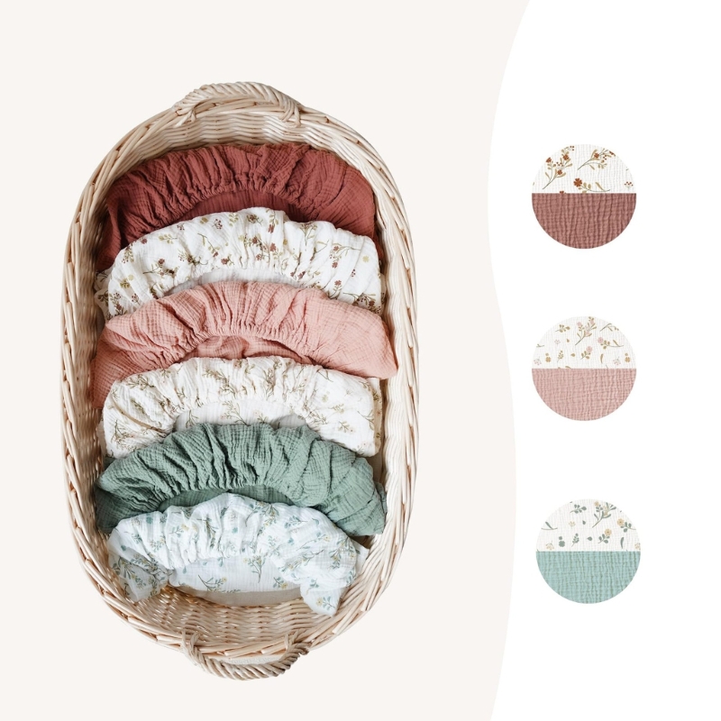Baby Fitted Sheets Nursing Cri - Bassinet Bedside Sleeper ulasan dan harga