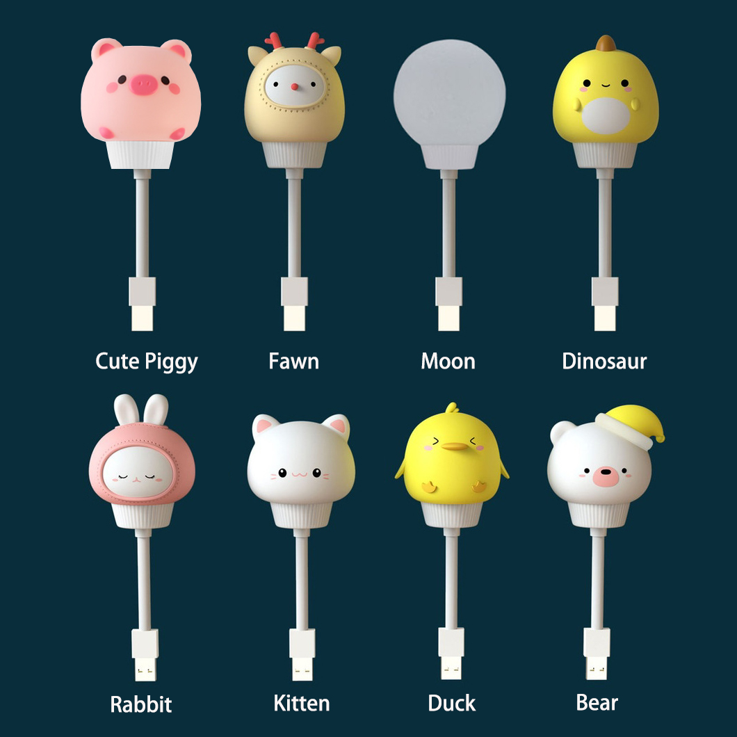 USB Night Light LED Cute Carto - Baby Nursery Light ulasan dan harga