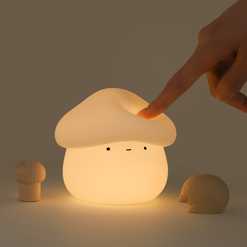 1Pcs Mushroom Head Silicone Ni - Baby Nursery Light ulasan dan harga