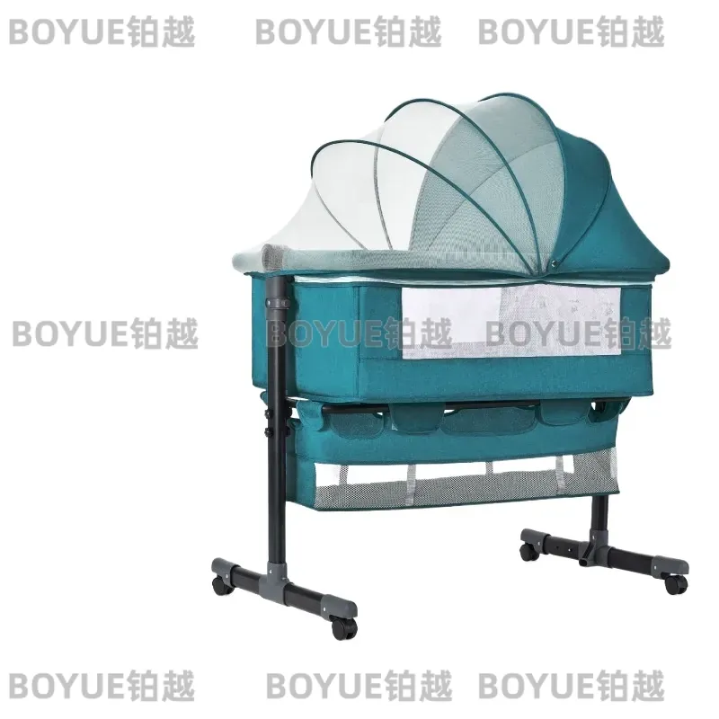 Aluminum Folding Bedside Crib  - Bassinet Bedside Sleeper ulasan dan harga