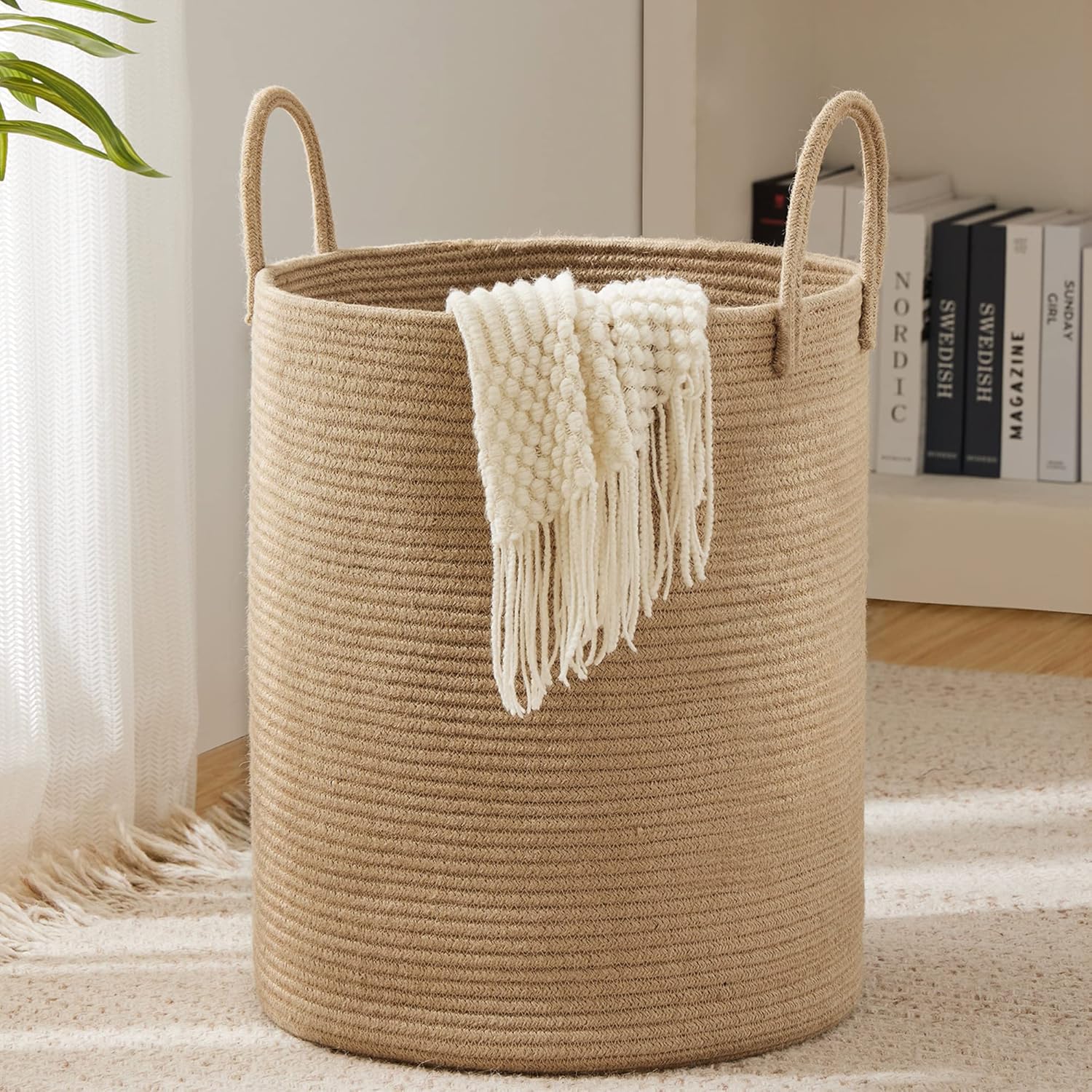 Large Storage Basket Tall Wove - Baby Nursery Basket ulasan dan harga