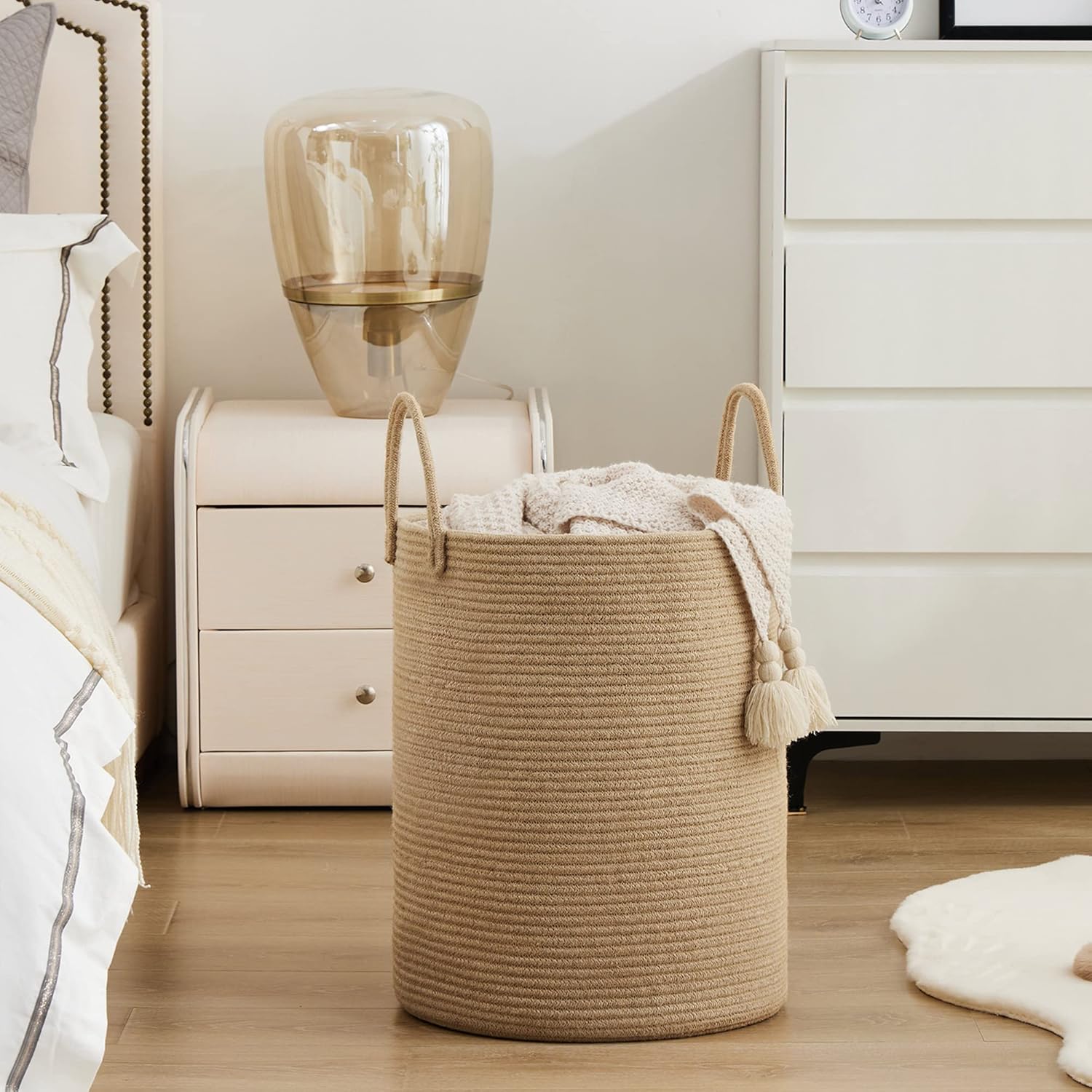 Large Storage Basket Tall Wove - Baby Nursery Basket ulasan dan harga
