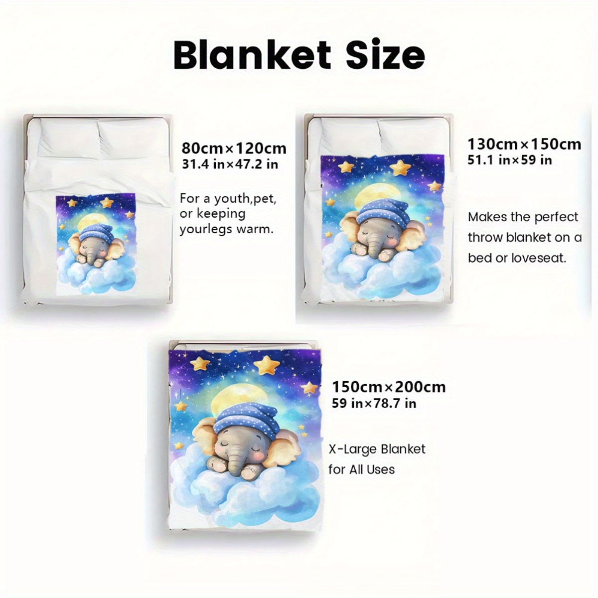Sleeping Baby Elephant Cloud S - Baby Nursery Elephant Theme ulasan dan harga