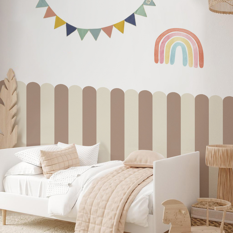 Multicolor Vertical Striped Ar - Baby Nursery Wall ulasan dan harga