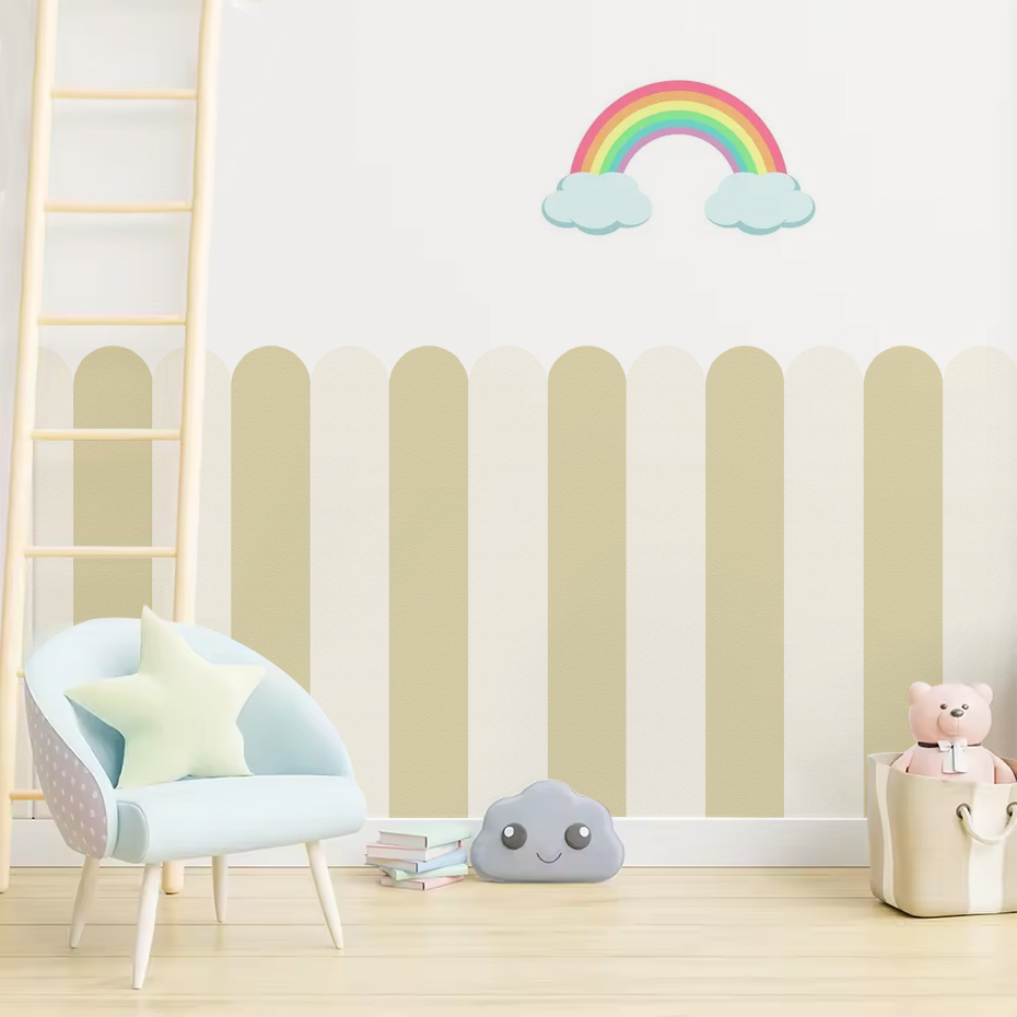 Multicolor Vertical Striped Ar - Baby Nursery Wall ulasan dan harga