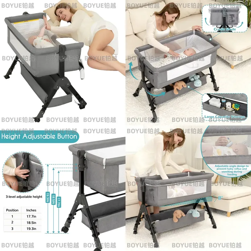 3 in 1 Baby Bassinet Bedside S - Bassinet Bedside Sleeper ulasan dan harga
