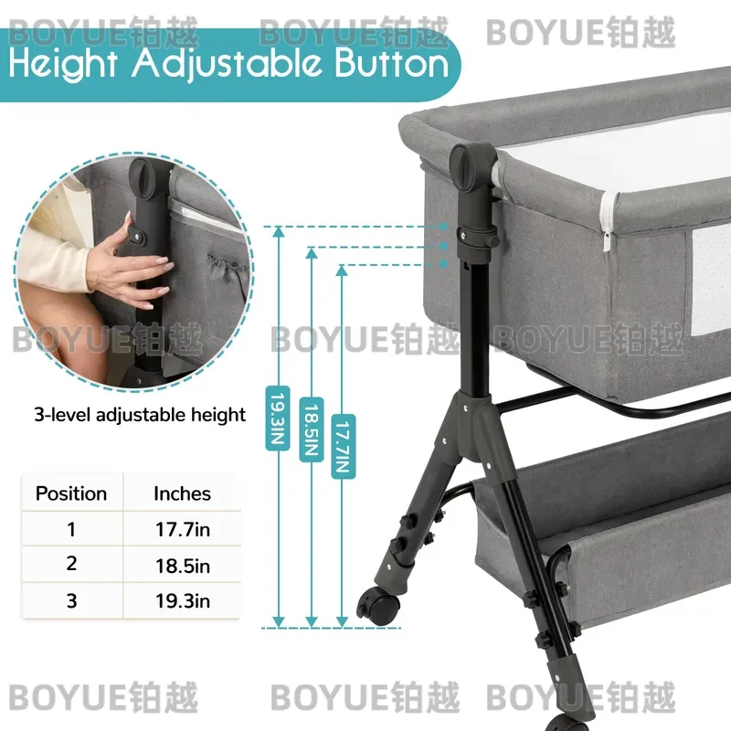 3 in 1 Baby Bassinet Bedside S - Bassinet Bedside Sleeper ulasan dan harga