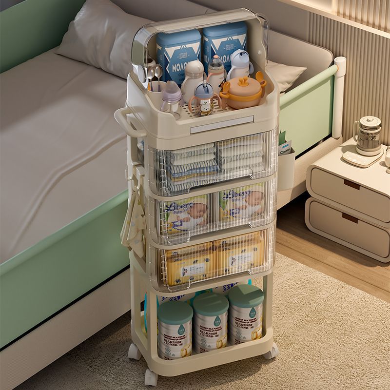 Multi-layer Rolling Baby Cart  - Baby Nursery Cart ulasan dan harga