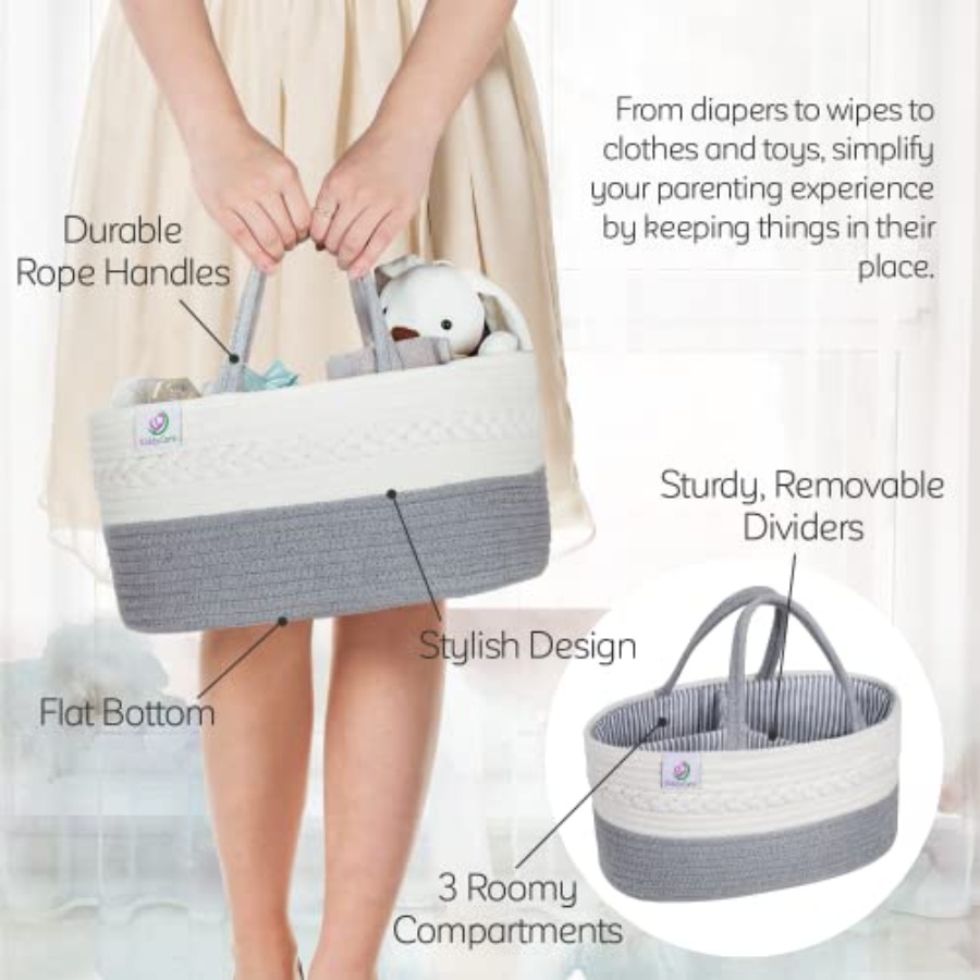Diaper Caddy Organizer for Bab - Baby Nursery Cart ulasan dan harga
