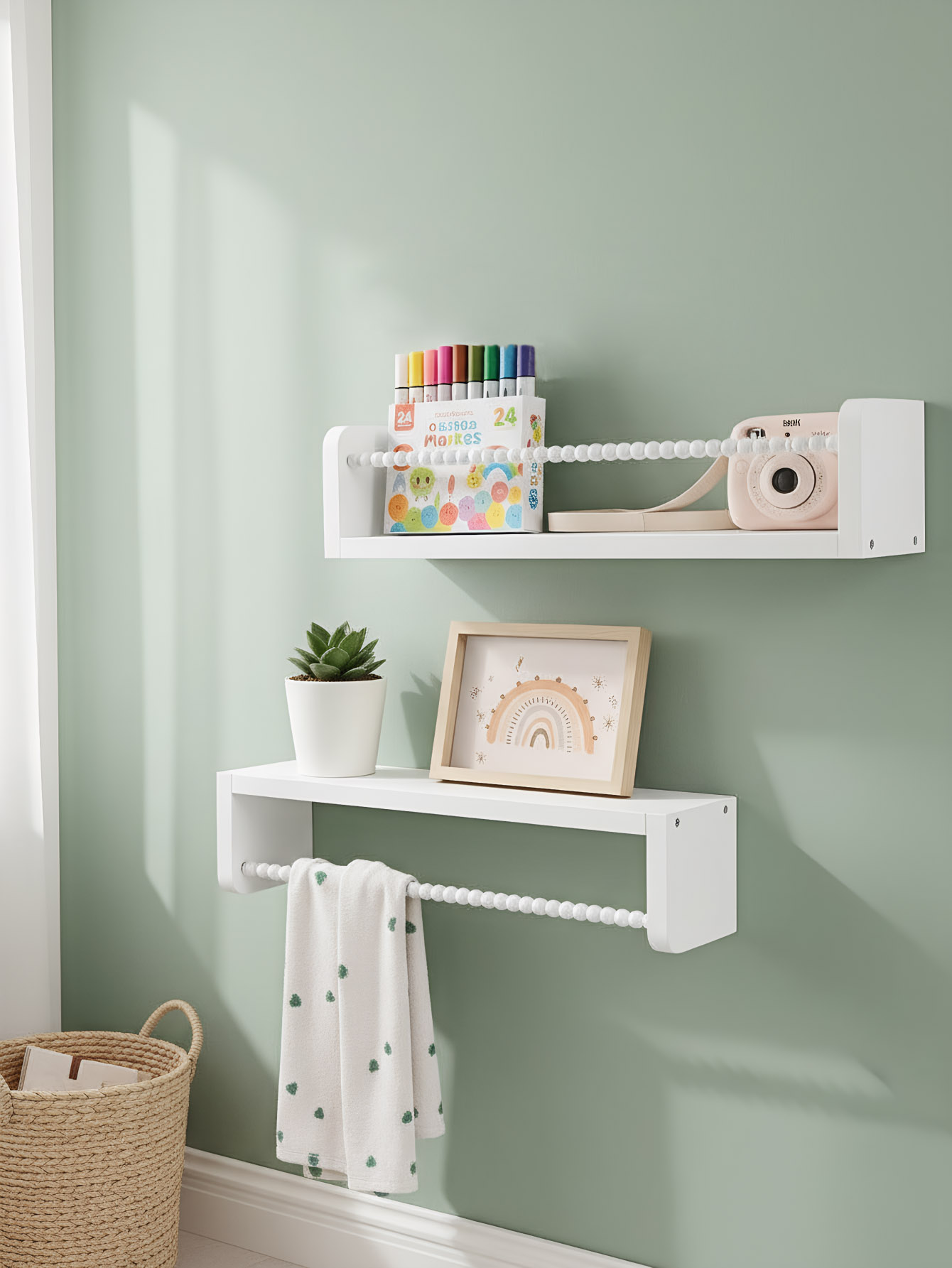 Wood Nursery Book Shelves, 15. - Baby Nursery Books ulasan dan harga