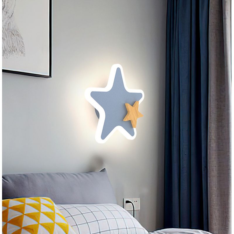Cartoon LED Rocket Wall Lamp M - Baby Nursery Light ulasan dan harga